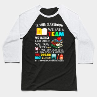 Teacher We Are Team Baseball T-Shirt